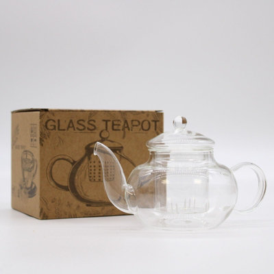 Serenityy Glass Infuser TeapotRound Pearl Design400MlStainless Steel InfuserBpa-FreeGift Box. from B&Q
