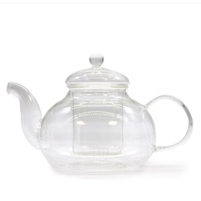 Serenityy Glass Infuser TeapotRound Pearl 800MlClear from B&Q