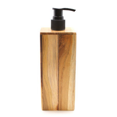 Serenityy Natural Teakwood Soap DispenserSquare from B&Q