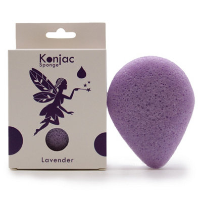 Serenityy Teardrop Konjac Sponge Lavender CalmingGentle Exfoliating Face Sponge For All Skin Types 15G from B&Q
