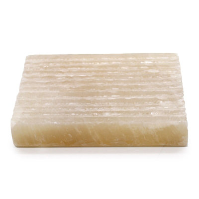 Soap Dish Square Honey Onxy Stone Dishes Personal Care Bath - Image 3