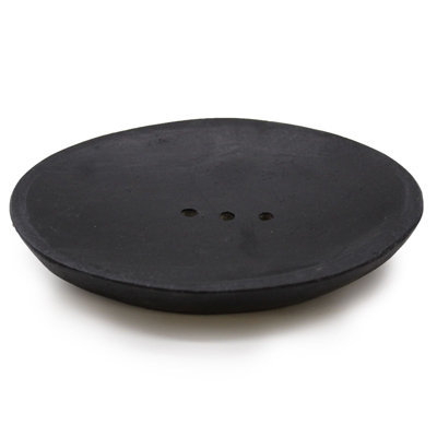 Soap Dish Marble Oval Stone Dishes Personal Care Bath Black - Image 3
