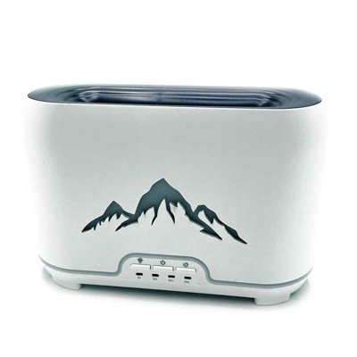 Serenityy Himalayas Aroma Diffuser Usb-C With Remote Control And Flame Effect Rgb Led120 MlWhite from B&Q