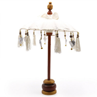 Serenityy Bali Home Decor Parasol Canvas Natural 68Cm H X 40Cm W from B&Q