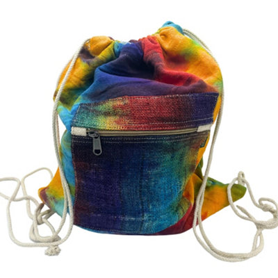 Serenityy Tiedye Hemp And Cotton String Bag MulticolourLightweight 300GExpandable String DesignEco-Friendly. from B&Q