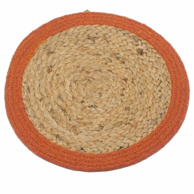 Serenityy Natural Place Mat 30CmJute And Cotton Placemat With Clay-Coloured Border By Aw Dropship Uk from B&Q