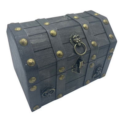 Large Grey Treasure Chest Storage Box from B&Q
