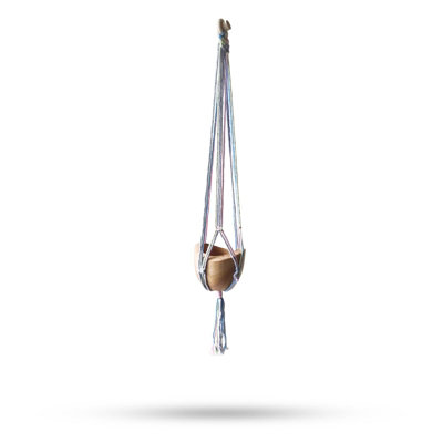 Serenityy Macrame Pot Holder Classic In Pastel TonesLightweight Hanging Pot Holder For Bathroom And Small Spaces from B&Q