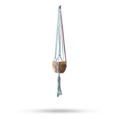 Serenityy Macrame Pot Holder Classic In Pastel TonesMedium Pot Hanging Plant Holder1 Pack from B&Q