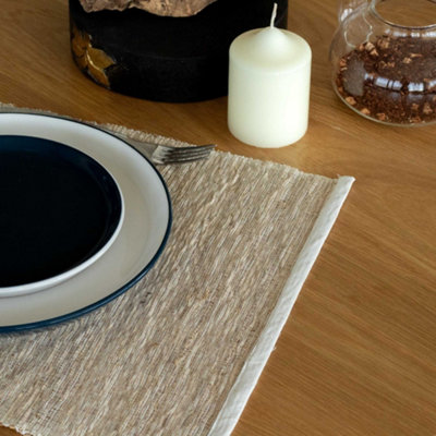 Serenityy Aw Dropship Uk Vetiver Roots PlacematHandcrafted Natural Fibre Table Mat45 X 36 CmBrown. from B&Q