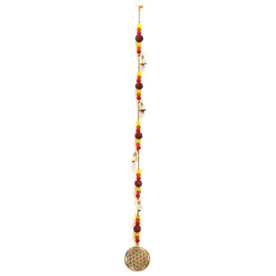 Serenityy Indian ChimesBrass Flower Of Life Pendant With Rudraksha Beads And String Bells113 G. from B&Q