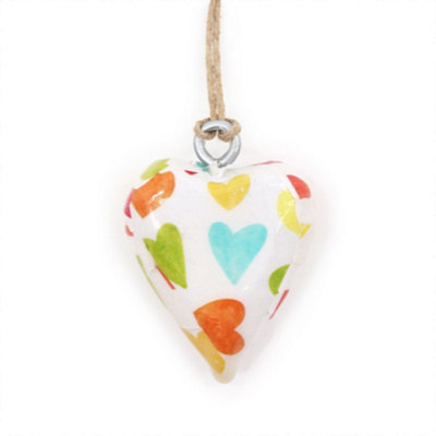 Serenityy Small Pastel Wood Heart DecorLightweight Small Gloss Finish Hearts For CraftsWeddings And Home Styling from B&Q