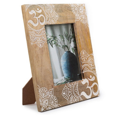 Serenityy Large Mango Wood Picture Frame For 13X18Cm Photo28X23X2CmMandala White from B&Q