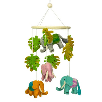 Serenityy Handmade Felt Baby MobileElephantMulticolored180G. from B&Q