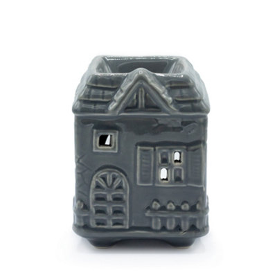 Serenityy Townhouse Ceramic Oil Burner In GreyDecorative Home Fragrance Diffuser300 G from B&Q