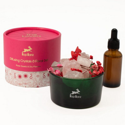 Serenityy Hop Hare The Lovers Diffusing Crystals & Floral SetRose Quartz And Dried Flowers320G from B&Q