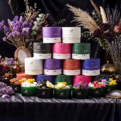Serenityy The Devil Hop Hare Diffusing Crystals & Floral SetRaw Red Jasper And Dried Flowers 320G from B&Q