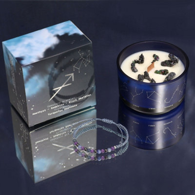 Zodiac Crystal Candle Gemstone Bracelet - Sagittarius Candles - Image 6