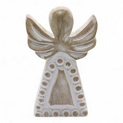 Serenityy Unisex White Mango Wood Angel - Wash In - Image 4