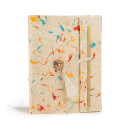 Serenityy Lokta Mixed Colour Cotton NotebookMedium 15 X 12 Cm45 Leaves (90 Pages) from B&Q