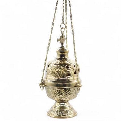  - Hanging Brass Decorative Incense Burner