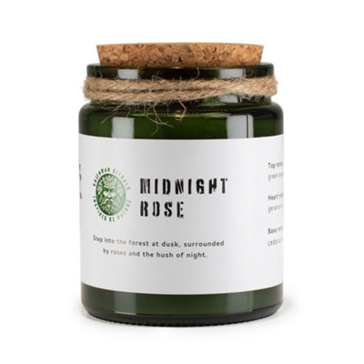 Serenityy Midnight Rose Soy Wax Candle  150GWoodwick26Hr Burn TimeHand Poured from B&Q