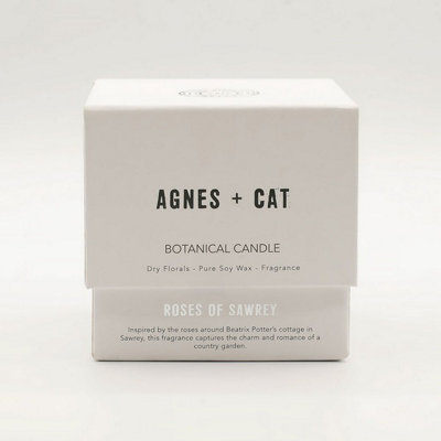 Serenityy Agnes + Cat Botanical Soy Wax CandleRoses Of Sawrey from B&Q