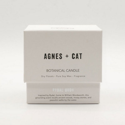Serenityy Agnes + Cat Botanical Soy Wax CandleRydal Oudh from B&Q