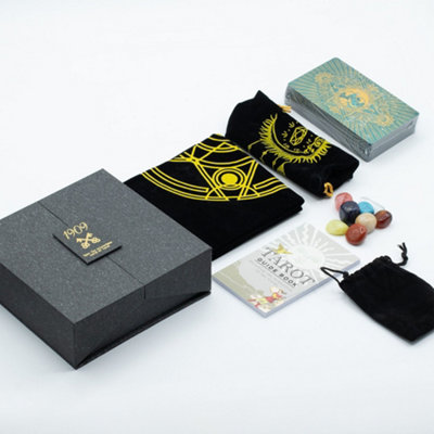 Serenityy Gold & Turquoise Foil 78-Card Tarot Gift SetGuidebookLuxury Presentation Box. from B&Q