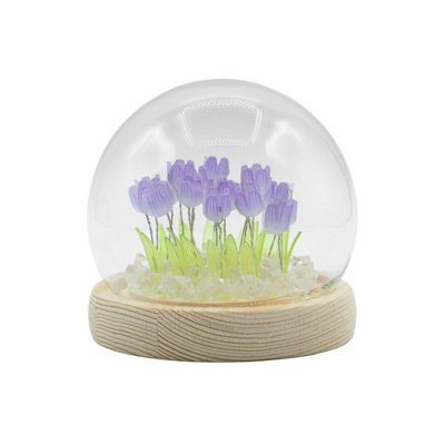 Serenityy Floral Glow Garden DomeTulipsLed Usb from B&Q