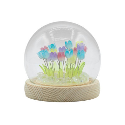Serenityy Floral Glow Garden DomeMulti TulipsLed Usb from B&Q
