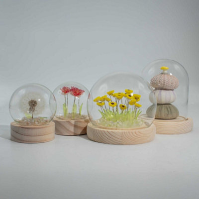 Floral Glow Dandelion Dome With 2 Led Usb Dandelions Decorative Light from B&Q