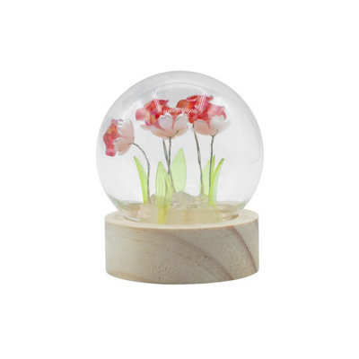 Serenityy Floral Glow Garden DomeRed RosesLed Battery from B&Q