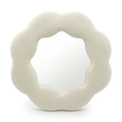 B&Q -  Soft Squiggly Flower MirrorStone Velvet Frame25.4 X 25.4 X 2.3 Cm