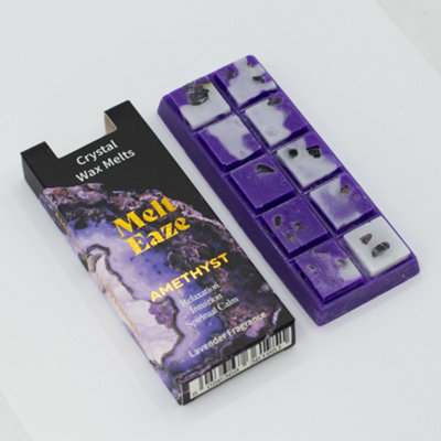 Serenityy Melteaze Wax Melts 50GAmethyst Dream Lavender Snap Bar With Real Amethyst Chips from B&Q