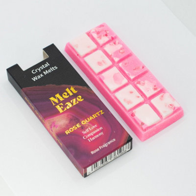 Serenityy Melt Eaze Crystal Wax Melts 50GRose Quartz LoveRose Floral Snap Bar from B&Q