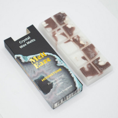 Serenityy Melteaze Moonstone Glow Wax Melts 50GViolet Floral Snap Bar With Real Moonstone Chips. from B&Q