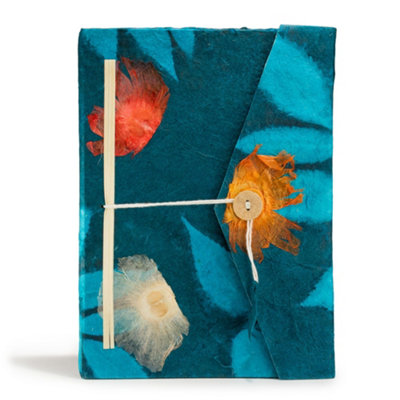 Serenityy Lokta Midnight Blue NotebookLarge45 LeavesBookmark IncludedHandcrafted from B&Q