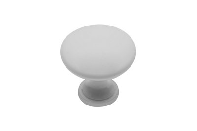 GTV TerniCabinet Door KnobWhite from B&Q