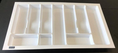 REJS Cutlery Tray UniWhite800mm (730mmx430mm) from B&Q