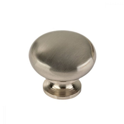 REJS VitoKitchenBedroom And Office Cabinet Door KnobInox (Brushed Steel) from B&Q