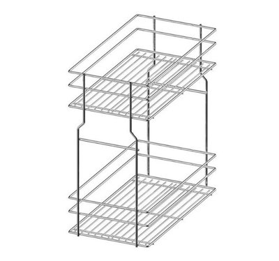 REJS Pull Out Kitchen Basket Storage Variant MultiSoft Close400mmChromeSliding System Hettich from B&Q