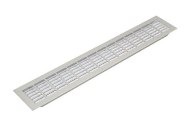 REJS Aluminium Vent Grill Kitchen Plinth / Worktop HeatAluminium480X80 from B&Q