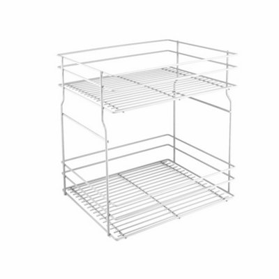 Pull Out Kitchen Basket Storage Variant MultiSoft Close400mmWhiteSliding System Rejs from B&Q