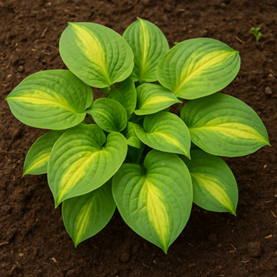 Lincolnshire Pond Plants Hosta 'mango Tango'3Ltr BarerootMarginal Aquatic Pond Plant from B&Q