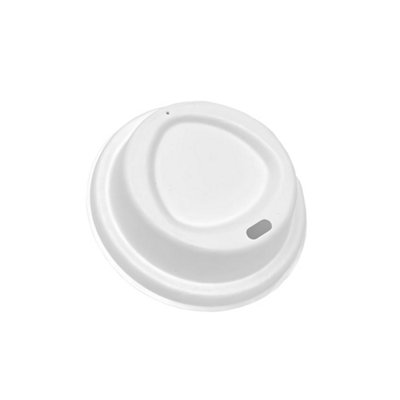 We Can Source It Ltd 8Oz Bagasse Coffee Cup Lids Biodegradable Sip Through Heat Resistant Pack Of 200 Takeaway Use For Hot Drinks from B&Q