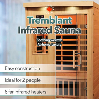 1St Class Packaging Canadian Spa Tremblant 2 Person Infrared Sauna Indoors Only Ky-10025 - Image 5