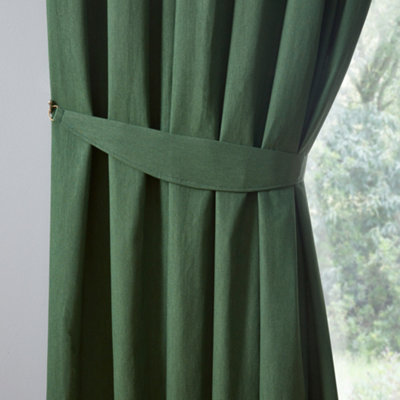 Fusion Dijon Pair Of Tiebacks For Pencil Pleat Curtains