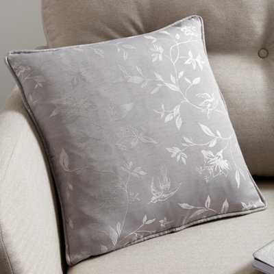 B&Q -  Vintage Bird Trail Premium Jacquard Weave Filled Cushion