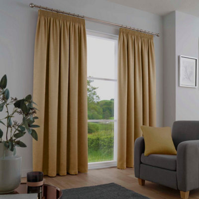 Fusion Galaxy Pair Of Light Reducing Thermal Effect Pencil Pleat Curtains from B&Q